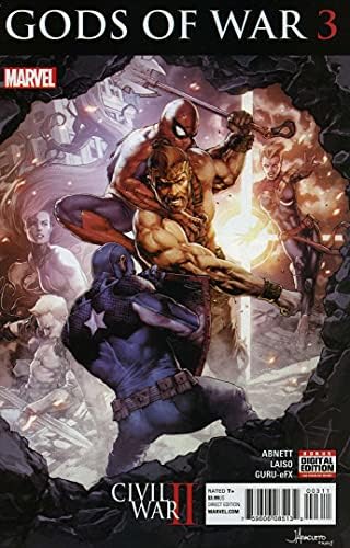 Гражданската война II: Боговете на войната 3 VF / NM ; Комиксите на Marvel | Дан Абнетт Херкулес