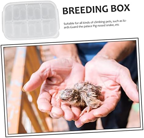 Скоростна Yardwe Кутия за отглеждане на Влечуги Инкубатори за яйца Reptichip Прозрачен Контейнер Тава За Инкубиране на Яйца на Влечуги