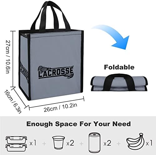 Преносим чанта за Изолация Чанти Lacrosse Lunch Box Ice Cooler Tote Bag Портативна за Работния Пикник