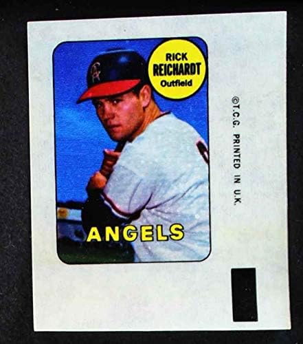 1969 Печели Рика Райхардта Лос Анджелис Энджелз (бейзболна стикер), Ню Йорк / MT Angels