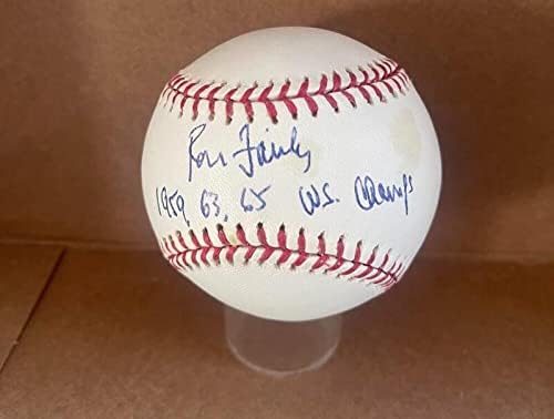Рон Ферли 59 63 65 Шампион Доджърс Подписа M. l. Baseball Jsa Ah66083 - Бейзболни топки с автографи