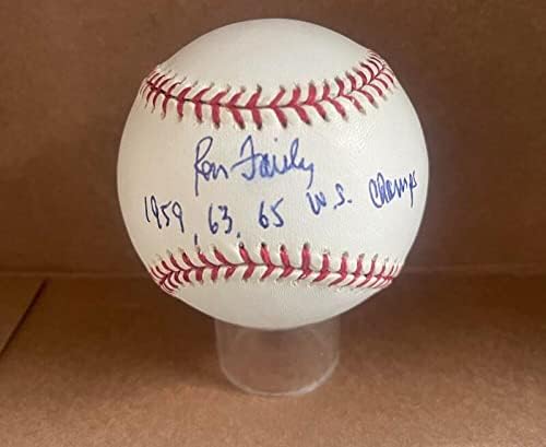 Рон Ферли 59 63 65 Шампион Доджърс Подписа M. l. Baseball Jsa Ah66079 - Бейзболни топки с автографи