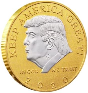 Изборите за Президент на САЩ Тръмп 2020 Златна два цвята Възпоменателна Монета Challenge Монети, Монети с Колекционерска стойност