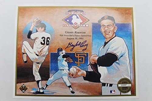 Гейлорд Пери Подписа Автограф На Горната палуба На Heroes Of Baseball Sheet D5283 - Бейзболни Топки С Автографи