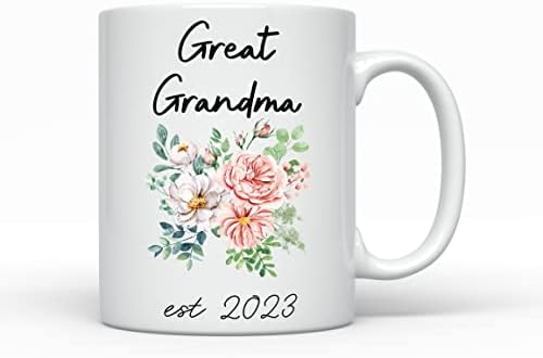 Чаша за баба est 2023, Нова баба, съобщението за Раждане на детето, се Повиши до Mamaw, Идея за подарък за Нови баби и дядовци, Керамична