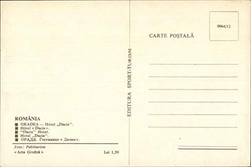 Хотел Дачия Орадеа, Румъния Оригиналната реколта картичка