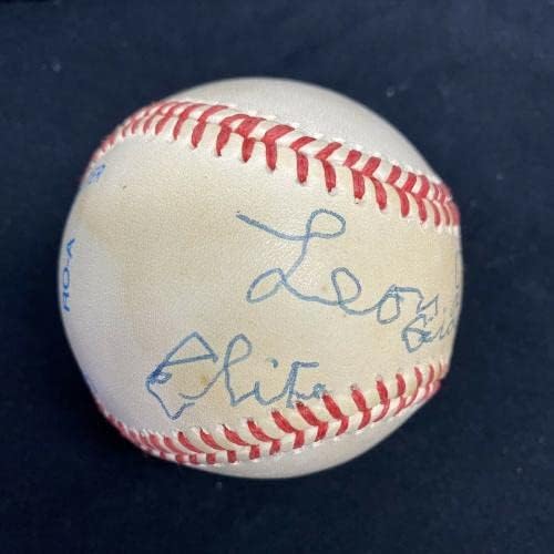 Leon Day Elite Джайънтс Негритянская лийг Бейзбол с Автограф от JSA HOF - Бейзболни топки С Автографи