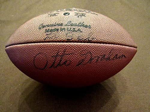 Ото Греъм Cleveland Browns Копито Подписа Автограф Vintage Футбол Wilson Jsa - Футболни топки С Автографи