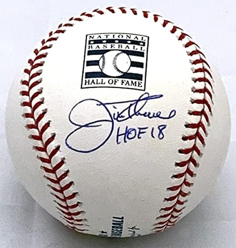 Джим Е с автограф от Кливланд Индианс Уайт Сокс Туинс Филис Залата на славата на МЕЙДЖЪР лийг бейзбол Бейзбол W/HOF 18 Свидетел на Бекет