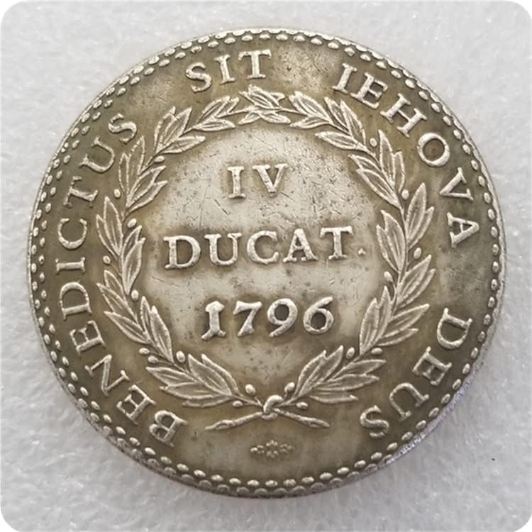 Старинни Занаяти Швейцария, сребърно покритие Монета Швейцария 1796 г.
