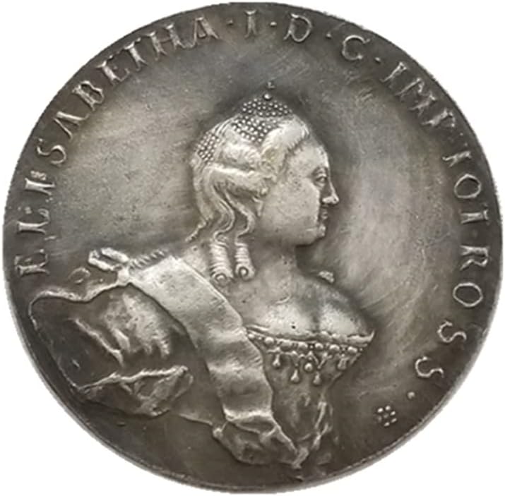 Старинни Занаяти Руски монети 1756 година Възпоменателни Монети Колекцията Сребърни долара 2263