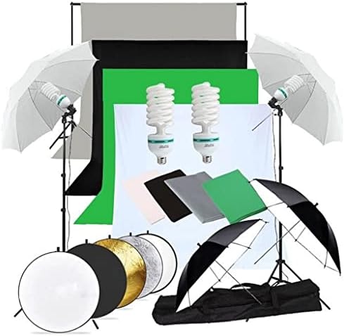 XWWDP Led Софтбокс за фото студио, комплект за осветление на Чадър, Поставка за подкрепа на заден план, 4 Цветен Фон за Снимки, Видео