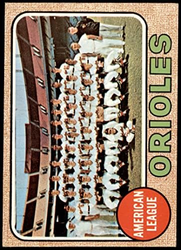 1968 Topps # 334 Ориолс Екипът на Балтимор Ориолс (Бейзболна картичка) NM Ориолс