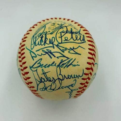 1980 Екипът на Детройт Тайгърс Подписа Бейзболни 28 топки Спарки Андерсън ТРАММЕЛЛАЈЅА - Бейзболни топки с автографи