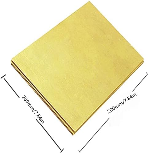 Латунная плоча на Месинг лист за обработка на метали, Суровини, 0,8x200x200 мм, 2x100x150 мм Латунная табела-Метална медна плоча (размер: