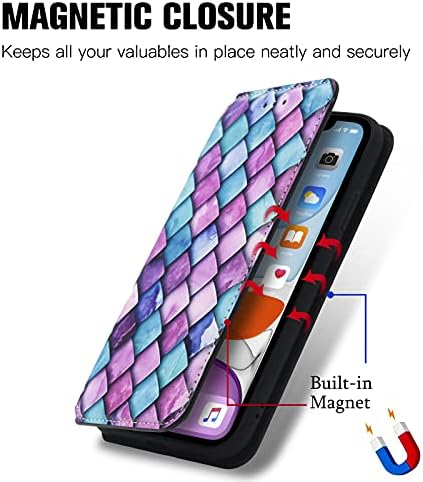 Чанта-портфейл XYX за Samsung S23 Plus, [RFID Lock], Магнитен Кожен Флип калъф с поставка за жени и момичета за Galaxy S23 Plus 5G, Лилаво
