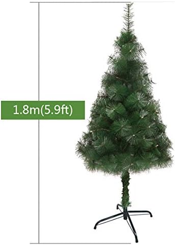 ZPEE Зелено Коледно дърво, PVC и алуминий, Изкуствена Бор с метална стойка Лесно се монтира Коледна украса Гол коледно Дърво е Подходящ