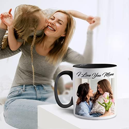 Кафеена чаша със снимка по поръчка, Персонализирана Чаша със снимка, текст, име - на Персонални Подаръци за човек, Приятелка, най-добрия