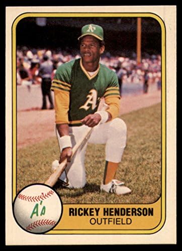 1981 Fleur #574 Рики Хендерсън Ню Йорк+ Бейзбол Оукланд Атлетикс
