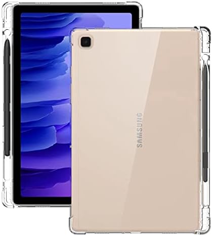 Arlgseln Прозрачен защитен калъф от TPU за Galaxy Tab A8 10,5 2021 с притежателя на S Pen, Тънък Прозрачен устойчив на удари калъф + държач за молив за Samsung Galaxy Tab A8 10.5 инча 2021 SM-X205 SM-X200 (SM