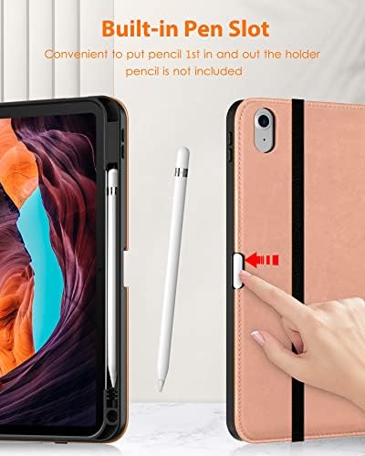 Калъф за iPad на 10-то поколение DTTO 10,9 См 2022, калъф-награда за бизнеса от висококачествена естествена кожа с поставка за моливи