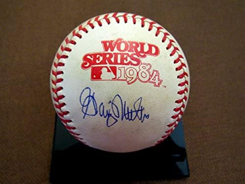 Грейг Неттлз Сан Диего Падрес Автограф Реколта 1984 W. s. Игра на Бейзбол Jsa - MLB Играта Използвани Бейзболни топки