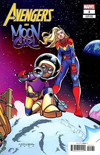 Отмъстителите и Момиче-на Луната, # 1Б VF / NM; Комикс на Marvel