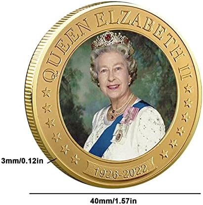 Възпоменателна монета A/R Queen, 1926-2022 Събиране на Подаръци на Кралицата на Англия, Цветна Монета 2022 г., Монета в памет на Нейната Величестве на Обединеното Кралство, Ма?