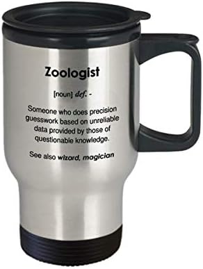 Кафеена чаша Смешни Zoologist Definition - Пътна Чаша на 14 грама