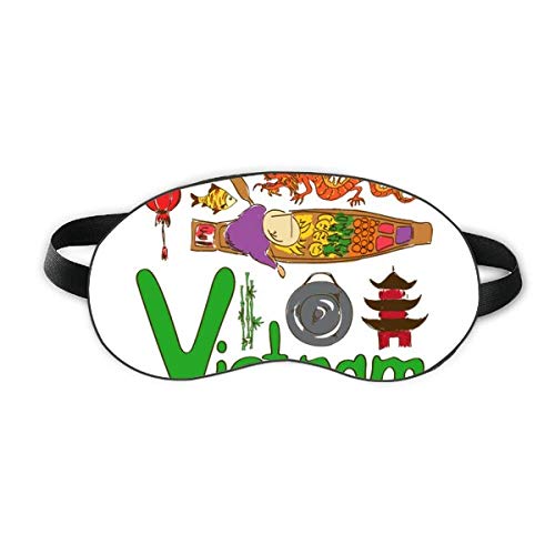 Национален символ на Виетнам Цифрен Модел Sleep Eye Shield Мека Нощна Превръзка На очите Козирка