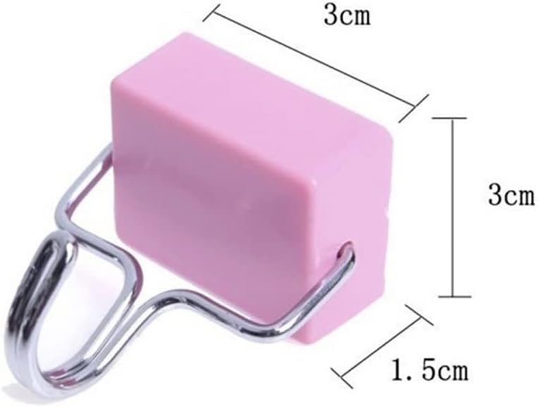 SCDZS 3 бр. Магнитна Кука За закачване на ключове От Кухненския хладилник Силен Магнит Домакински Въртящ се на 180 градуса Метална кука (Цвят: A, размер: 3 бр.)