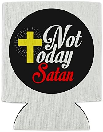 Не и днес Сатанински Кръст Християнска Религиозна Банка-Охладител За напитки С ръкав За Обнимания Сгъваем Изолатор - Притежателя с изолация