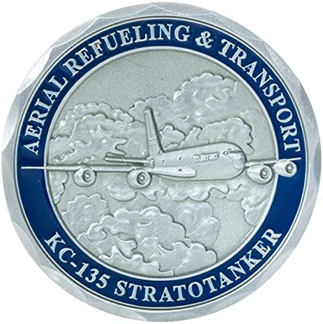 Монета на Повикване за самолета-заправщика военновъздушните сили на САЩ KC-135 Stratotanker и Синьо Кадифе Кутия за показване