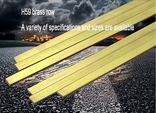 GOONSDS Латунная лист плоча H59 Cu с ЦПУ Скелетна модел на мухъл САМ Дебелина на конструкцията: 10 мм дължина: 20 см/7,87 инча 1бр, ширина: