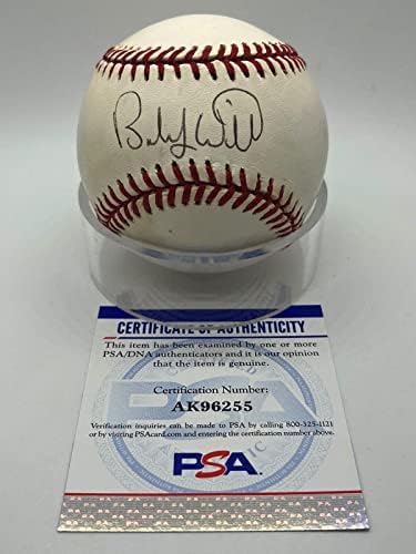 Автограф на Боби Уитта Рейнджърс А, Официален представител на OMLB Baseball PSA DNA *55 бейзболни топки с автографи