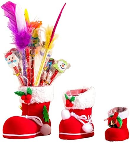 3 бр. Висулки във формата на Коледна Елха, Коледни Украси, Коледни Чорапи, Коледни Опаковки за шоколадови Бонбони, Мултифункционални
