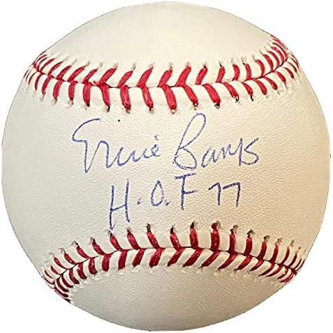Ърни Банкс КОПИТО 77 Подписан Бейзбол Steiner Sports MLB HOLO Chicago Cubs РЕДКИ Бейзболни топки С Автографи