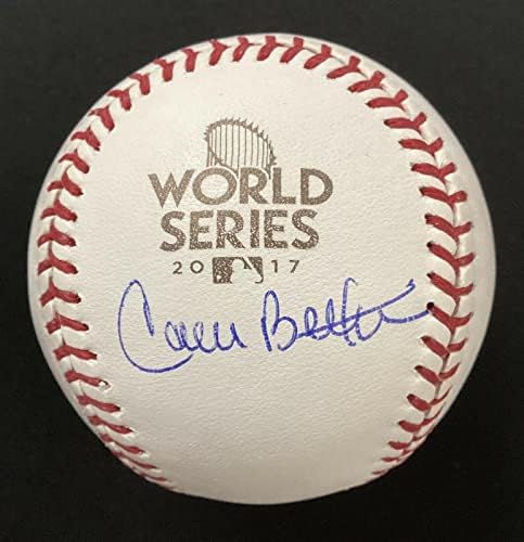 Карлос Белтран Подписа Бейзбол лого WS 2017 ню ЙОРК Янкис Метс Auto WSC GG PSA / Бейзболни топки с ДНК-Автограф