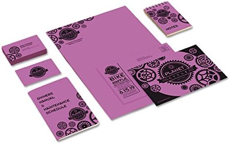 Цветен картон Neenah Paper 21951, 65 Паунда, 8 1/2 X 11, Возмутительная Орхидея 250 Листа