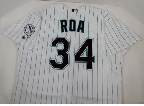 2001 Флорида Марлинз Джо Roa 34 Публикувано в играта Бяла риза 50 DP14173 - Използваните в играта тениски MLB