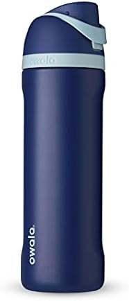 Бутилка за вода Owala FreeSip с изолация от неръждаема стомана, 24 грама, Срамежлив бяла ружа & Harry Potter Бутилка за вода с изолация