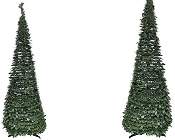 За украса - 1 БР Неосвещенная Изкуствена Коледна елха от 6' Зелена Мишуры - XMAS10