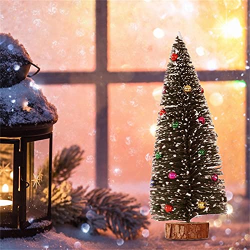 Коледен Стекающийся Лепило От Мъниста Мини-Настолна Коледно Дърво, Коледна Мода Дървена Основа на едно Малко Дърво Орнамент за Украса