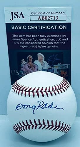 Дъг Нападател Хюстън Астрос е подписал Официален Бейзболен топката MLB с автограф от JSA - Бейзболни топки с автограф