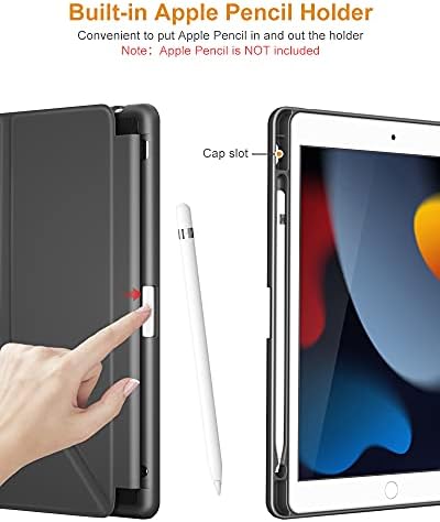 Фирмен калъф за iPad 10.2 Калъф за iPad 9-то поколение 2021 / iPad 8-то поколение 2020 / iPad на 7-то поколение 2019 с държач за моливи,