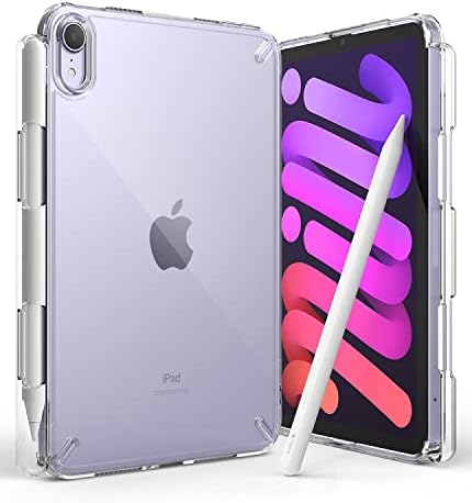 Ringke Fusion е Съвместим с iPad Mini 6 (8,3 инча, модел 2021), Прозрачна Твърда делото, устойчив на удари бронята от TPU със защита