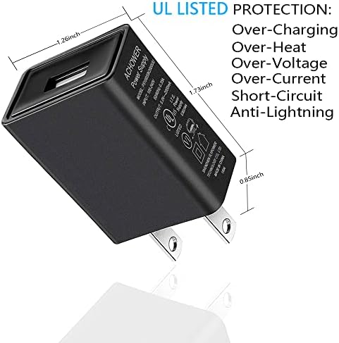 Бързо зарядно устройство за JBL Charge 4 Charge 5 - JBL Flip 5, Clip 4, Pulse 4, GO 3, Extreme 3, Тунер и 2, JR POP, Endurance Peak 2 Безжични слушалки с Bluetooth високоговорители USB-зарядно устройство с 5-футов?