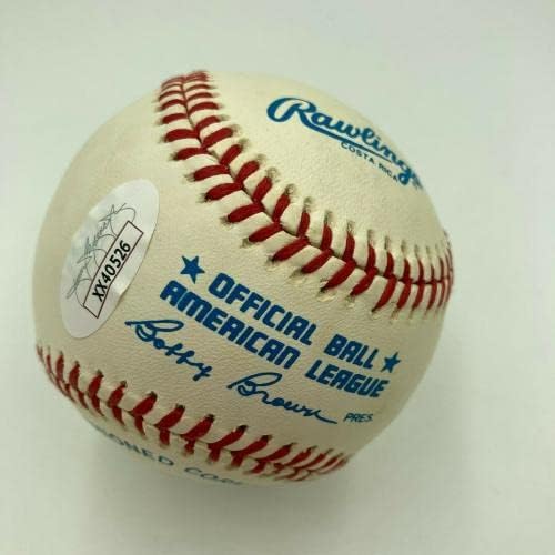 Готин Татко Бел е Подписал Официален Договор С Американската Лига бейзбол JSA COA Негър League HOF - Бейзболни Топки С Автографи
