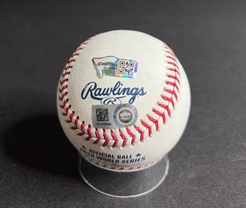 Коуди Беллинджер подписа Договор с Фенове на бейзбола World Series 2020 B022444 и MLB 8099 - Бейзболни Топки с Автографи