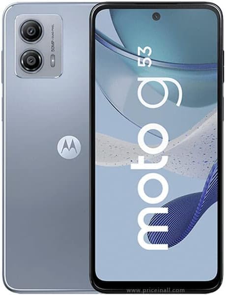 Смартфон Motorola Moto G53 (5G) с две SIM-карти, 128 GB ROM + 4 GB RAM (само GSM | без CDMA) с фабрично разблокировкой 5G (синьо мастило) - Международната версия